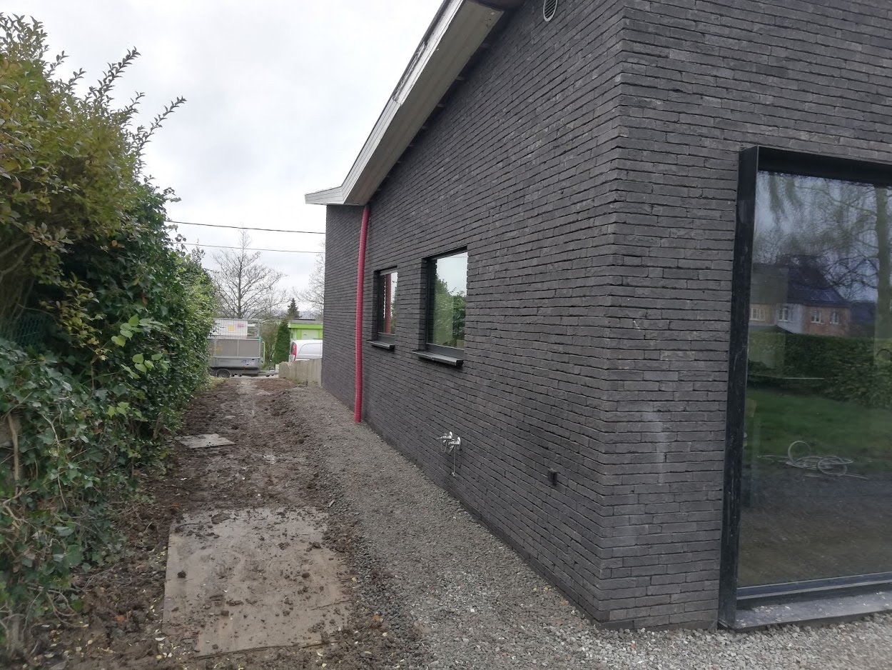 Gerealiseerde nieuwbouwwoning in baksteen