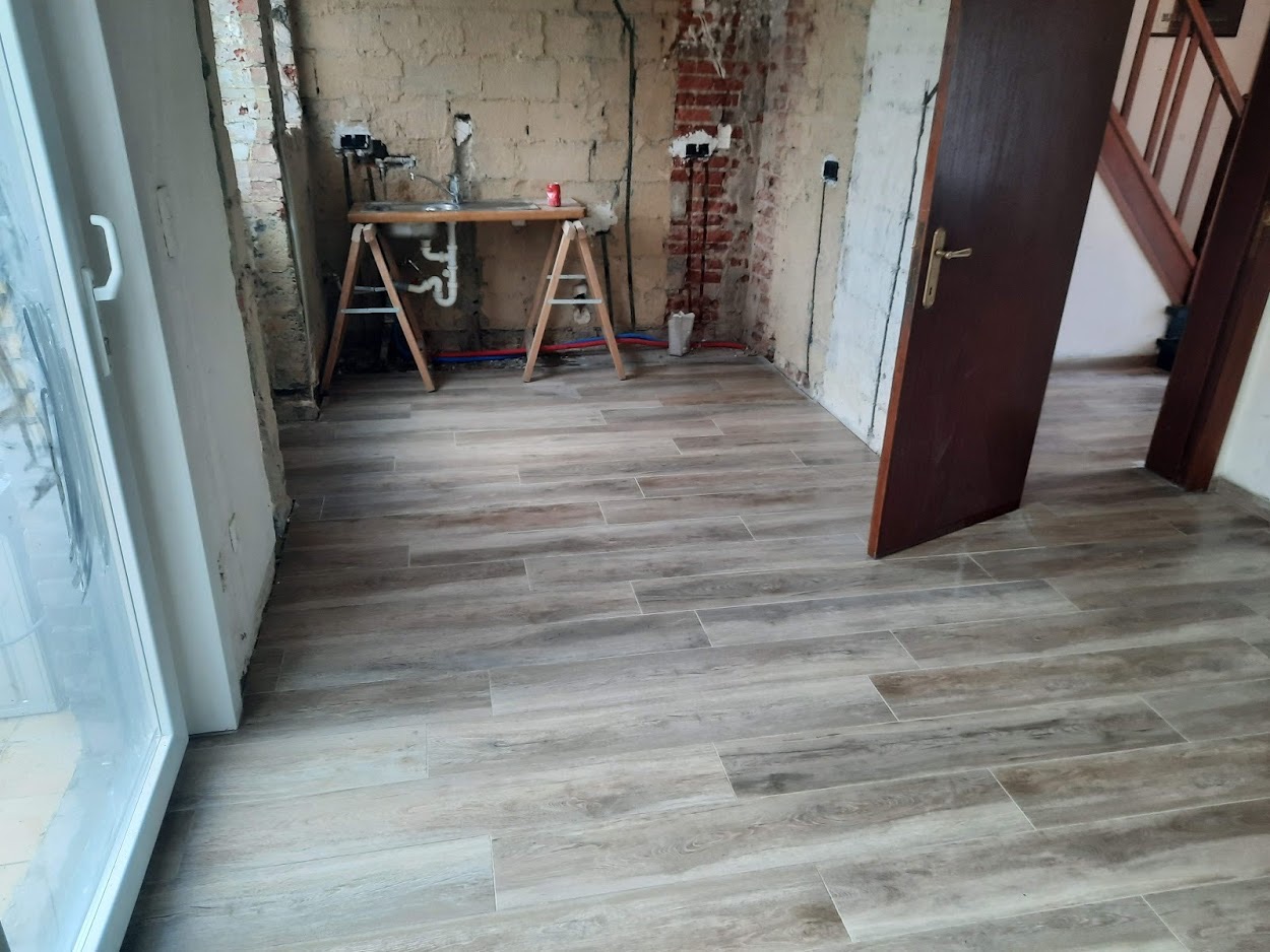 Renovatie met nieuwe vloerafwerking